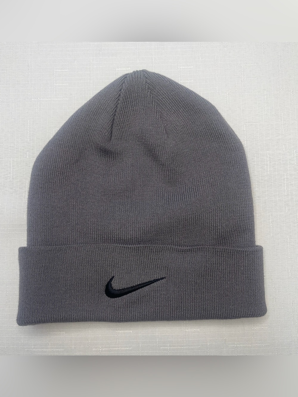 Nike Dri Fit Cuffed Knit Beanie Hat Grey (OS)